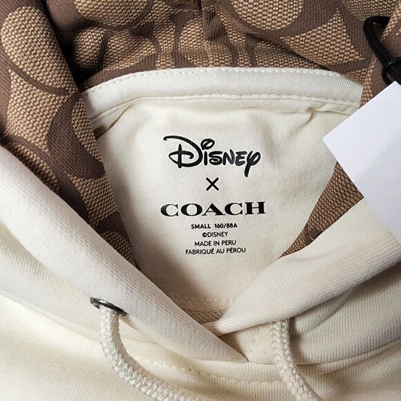 NWT Disney X Coach WOMEN'S Ice Skate Motif Hoodie CL692 S Small - Picture 3 of 6